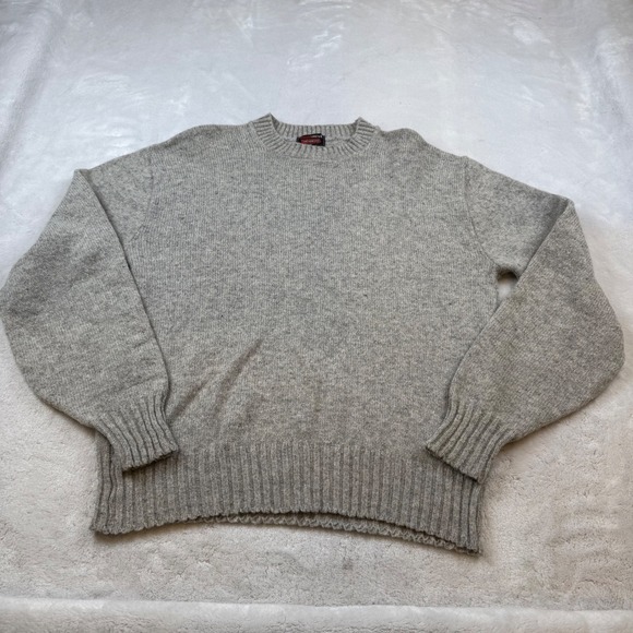 Woolmist Drummond Other - Woolmist Drummond Mens XL Light Gray Crew Neck Pullover Sweater